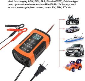 img 3 attached to 🔋 High-Performance 12V 5 Amp Battery Charger for Automotive, Motorcycle, RV, Boat, SUV, ATV, and More