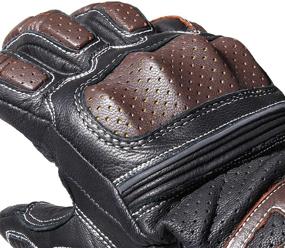 img 3 attached to 🧤 AXBXCX Motorcycle Genuine Leather Gloves: Vintage Style Touchscreen Full Finger Gloves for Unparalleled Performance