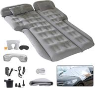 🛏️ qukpa upgraded air mattress: portable inflatable car back seat bed with electric pump - perfect for travel, camping & suv, rv, truck logo