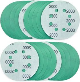 img 4 attached to 👌 Poliwell 5 Inch Sanding Discs: 2000 Grit, Dustless Power, 20 Pack for Car Paint, Wood, or Metal Grinding and Polishing