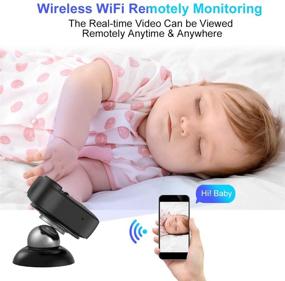 img 3 attached to 📷 1080P Full HD Mini WiFi Hidden Camera - Live Stream Home Wireless Nanny Cams with Audio/Video Recording, Cell Phone App, Night Vision & Motion Detection