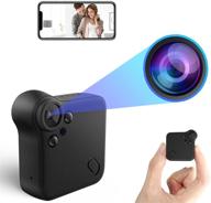 📷 1080p full hd mini wifi hidden camera - live stream home wireless nanny cams with audio/video recording, cell phone app, night vision & motion detection logo