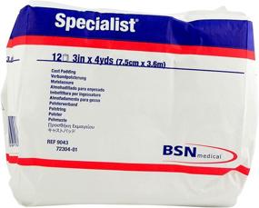 img 1 attached to 🩹 BSN 9043 3in. x 4yd 100% Cotton Specialist Cast Padding, 12 Rolls/Bag