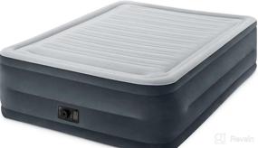 img 5 attached to 🛏️ Надувной матрас SleepLux Durable: встроенный насос, подушка, USB-зарядка – комфортный односпальный, высотой 15 дюймов.