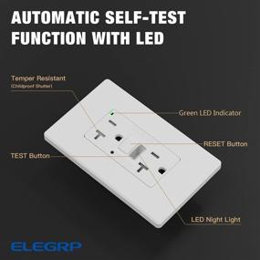 img 2 attached to Nightlight Electrical Tamper Resistant Receptacle Interrupters