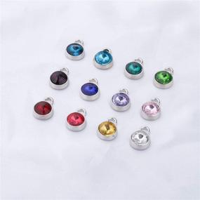 img 1 attached to Birthstone Stainless Pendants Necklace Bracelet