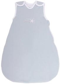 img 2 attached to 👶 Blue Baby Sleeping Bag: 100% Cotton, Summer Model, 1 Tog, Medium (10-24 mos)