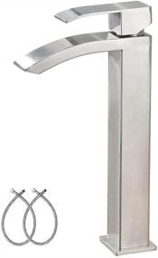 img 4 attached to Bathroom Vessel Faucet YDT006 Brushed Nickel
