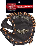 🧤 rawlings great hands training glove - enhanced grip, black, single size logo