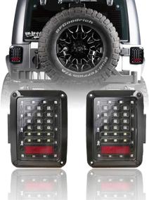 img 4 attached to Сборка задних фонарей Hooke Road JK Wrangler - совместимость со стоп-сигналом и поворотниками | Jeep JK 2007-2018