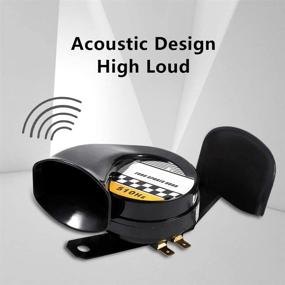 img 2 attached to 🐌 Waterproof Electric Snail Siren Horn Speaker - 115DB 510Hz 12V Air Horn for Motorcycle, Auto, Car, Scooter