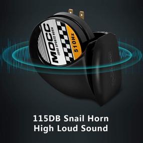 img 3 attached to 🐌 Waterproof Electric Snail Siren Horn Speaker - 115DB 510Hz 12V Air Horn for Motorcycle, Auto, Car, Scooter