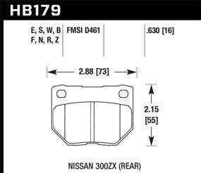 img 1 attached to 🦅 Hawk Performance HB179N.630 Высокоэффективная Тормозная Накладка