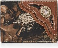 🔫 nocona men's bullet camo bifold wallet logo