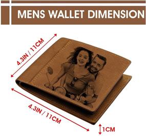 img 2 attached to 👔 Premium Men's Bifold Wallet - Stylish Father's Day Gift & Essential Men's Accessory