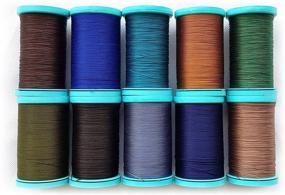 img 2 attached to 🧵 All-Purpose Bonded Sewing Thread (Fall): Extra Strong and Heavy-Duty for Quilting, Leather, Denim, Outdoor/Camping Products. 10-Pack - 50wt/3PLY, 218YD Each