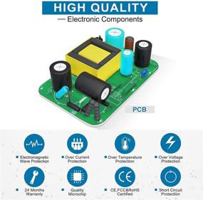 img 2 attached to 🔌 Высококачественный адаптер переменного тока PwrON AC DC для замены в RENPHO RF-FM059 Shiatsu Foot Massager - Эффективное питание 12.0V 2.5A