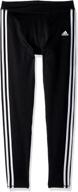 adidas girls performance legging brushed girls' clothing logo