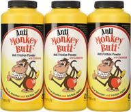 🐒 3-pack anti-monkey butt powder: advanced anti-friction & sweat absorption formula for optimal results логотип