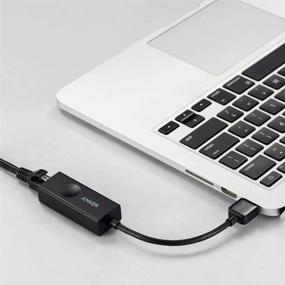 img 1 attached to 🔌 Anker USB 3.0 to RJ45 Gigabit Ethernet Adapter - Compatible with MacBook Pro 2015, MacBook Air 2017 and More - High-Speed 10/100/1000 Ethernet