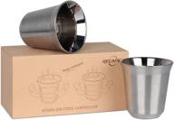 170ml stainless espresso approved recaps logo