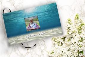 img 3 attached to 🌊 Oceanic Themed Cremation Urns: Elegant Funeral Guest Books for Celebration of Life & Memorial Service