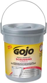 img 2 attached to 🍊 GOJO 639606 Hand Cleaning Scrubbing Towels, Fresh Citrus Scent, 72/Canister, 6/Carton