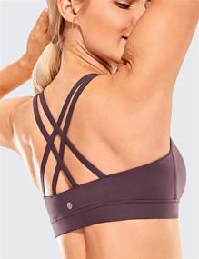 img 2 attached to CRZ YOGA Wirefree Strappy Black Logo Women's Clothing and Lingerie, Sleep & Lounge