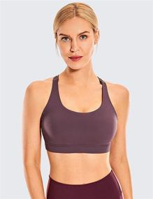 img 3 attached to CRZ YOGA Wirefree Strappy Black Logo Women's Clothing and Lingerie, Sleep & Lounge