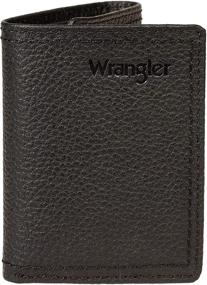 img 4 attached to 👝 Men's Wrangler Double Leather Trifold Wallet – Optimize Your Accessories Search