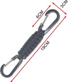 img 3 attached to MENG ZHI AO Paracord Carabiner