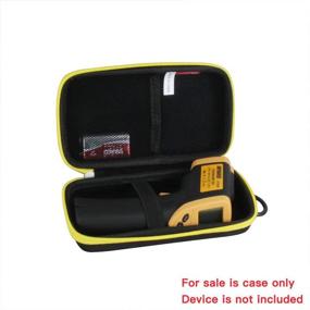 img 3 attached to 👜 Protective Travel Case for Etekcity Lasergrip 1080/774 Non-Contact Thermometer - Black+Yellow Zipper