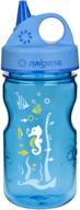 nalgene grip n gulp blue seahorse logo