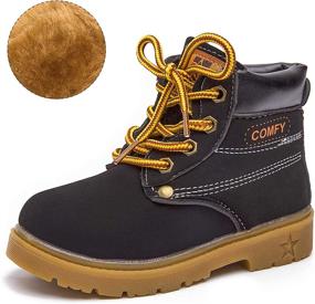 img 2 attached to ExploraKids: Toddler Hiking Waterproof Outdoor Anti Slip Boys' Shoes – Venture Safely Outdoors!