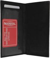 premium leather checkbook cover - exquisite men's accessory for wallets, card cases & money organizers logo