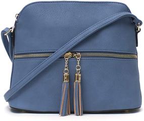 img 4 attached to Lightweight Medium Crossbody Tassel Adjustable Women's Handbags & Wallets for Crossbody Bags