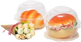 img 1 attached to 🧁 Convenient 50-Pack Clear Plastic Individual Cupcake Muffin Holders – Cases, Boxes, and Pods Included