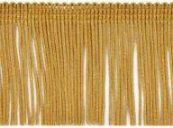 🏅 expo international 5 yards of 2" chainette fringe trim, gold - elegant golden fringe trim for crafting and home décor logo