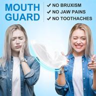moldable mouth guard for teeth grinding - custom fit, sets of 4, stops bruxism, tmj & eliminates teeth clenching logo