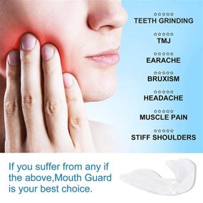 img 3 attached to Moldable Mouth Guard for Teeth Grinding - Custom Fit, Sets of 4, Stops Bruxism, TMJ & Eliminates Teeth Clenching