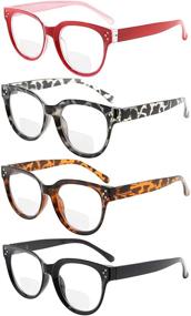 img 4 attached to 👓 Stylish Bifocal Readers for Women - Eyekepper 4-Pack Bifocal Reading Glasses