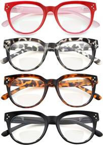 img 3 attached to 👓 Stylish Bifocal Readers for Women - Eyekepper 4-Pack Bifocal Reading Glasses