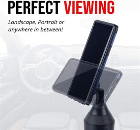 img 2 attached to 📲 Magnetic Car Phone Holder Mount - Universal Cup Holder Mount for Any Size Phone - iPhone 12/11 Pro/XR, Samsung S10/Note 9/S8 Compatible