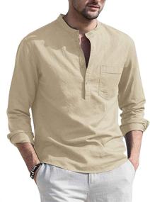 img 4 attached to 👕 Stylish JINIDU Cotton Hippie Shirts: V Neck Comfort and Chic Fashion