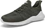 autper lightweight dark grey men's sneakers: comfortable athletic shoes логотип