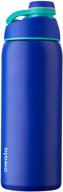 🍶 owala twist 32-ounce insulated stainless steel water bottle - bpa-free for sports and travel (smooshed blueberry) logo