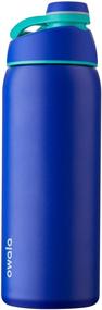 img 4 attached to 🍶 Owala Twist 32-Ounce Insulated Stainless Steel Water Bottle - BPA-Free for Sports and Travel (Smooshed Blueberry)