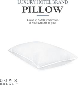 img 3 attached to 🛌 2-Pack Queen/Medium Support Manchester Mills Down Dreams Classic Pillows