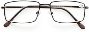 img 1 attached to 👓 Eyekepper 3-pack Large Metal Spring Temple Reading Glasses for Men