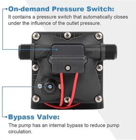 img 1 attached to 💧 ECCPP 42-Series RV Water Pump: Powerful 12V 4008-101-A65 4008-101-E65 with Strainer - Ideal for RV Plumbing & Camper Water Systems! 3.0GPM